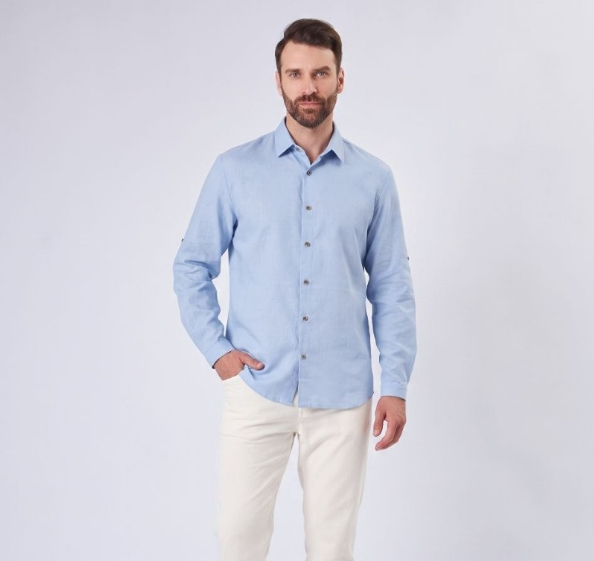 Uzor Wear представила мужские рубашки из конопли и органического хлопка с классическим воротником